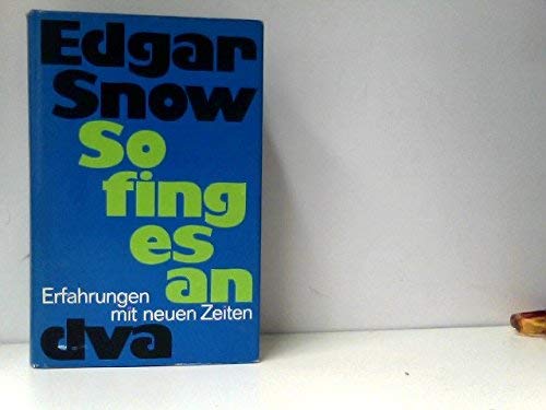 So fing es an. Erfahrungen mit neuen Zeiten Books
