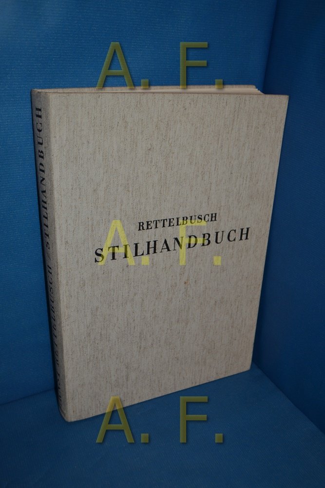 Stilhandbuch. Sonderausgabe Second-hand books on film, art and culture