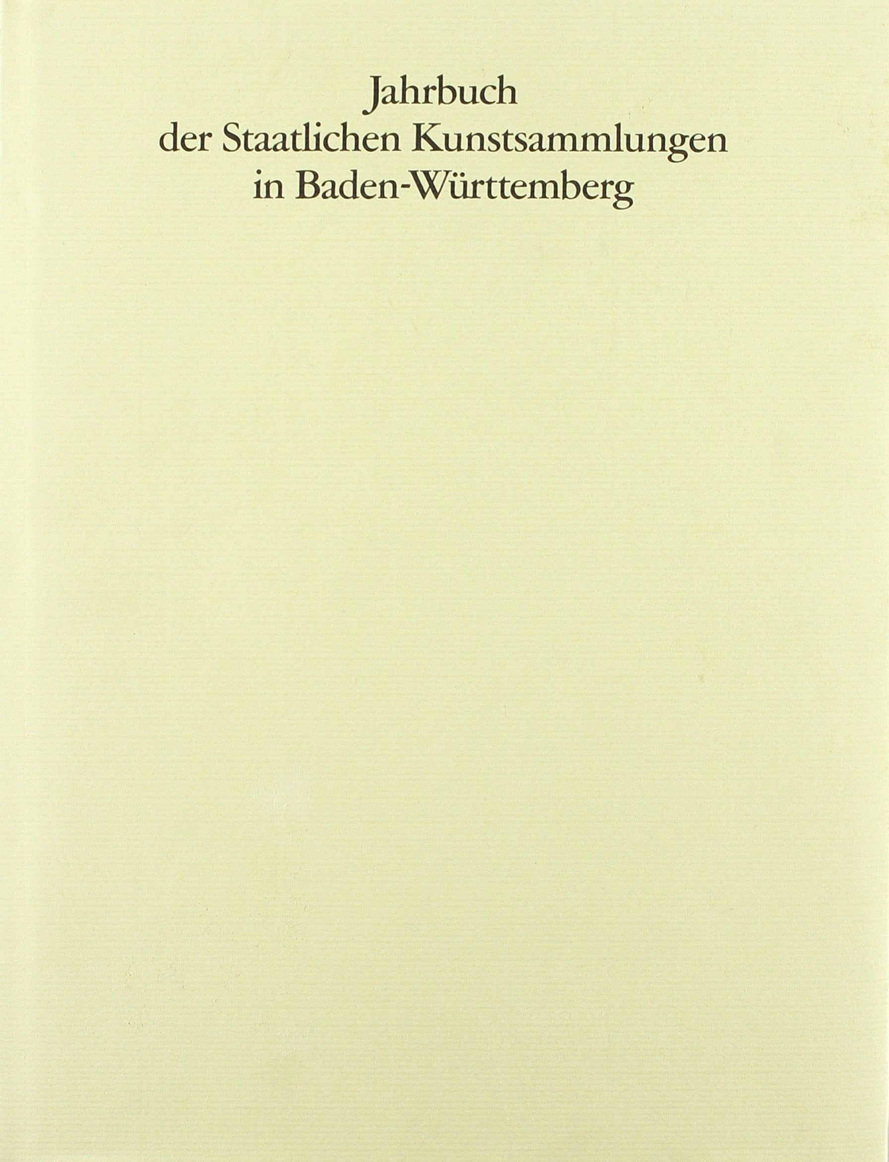 Jahrbuch der Staatlichen Kunstsammlungen in Baden-Württemberg, Bd.33, 1996 Film, Art & Culture