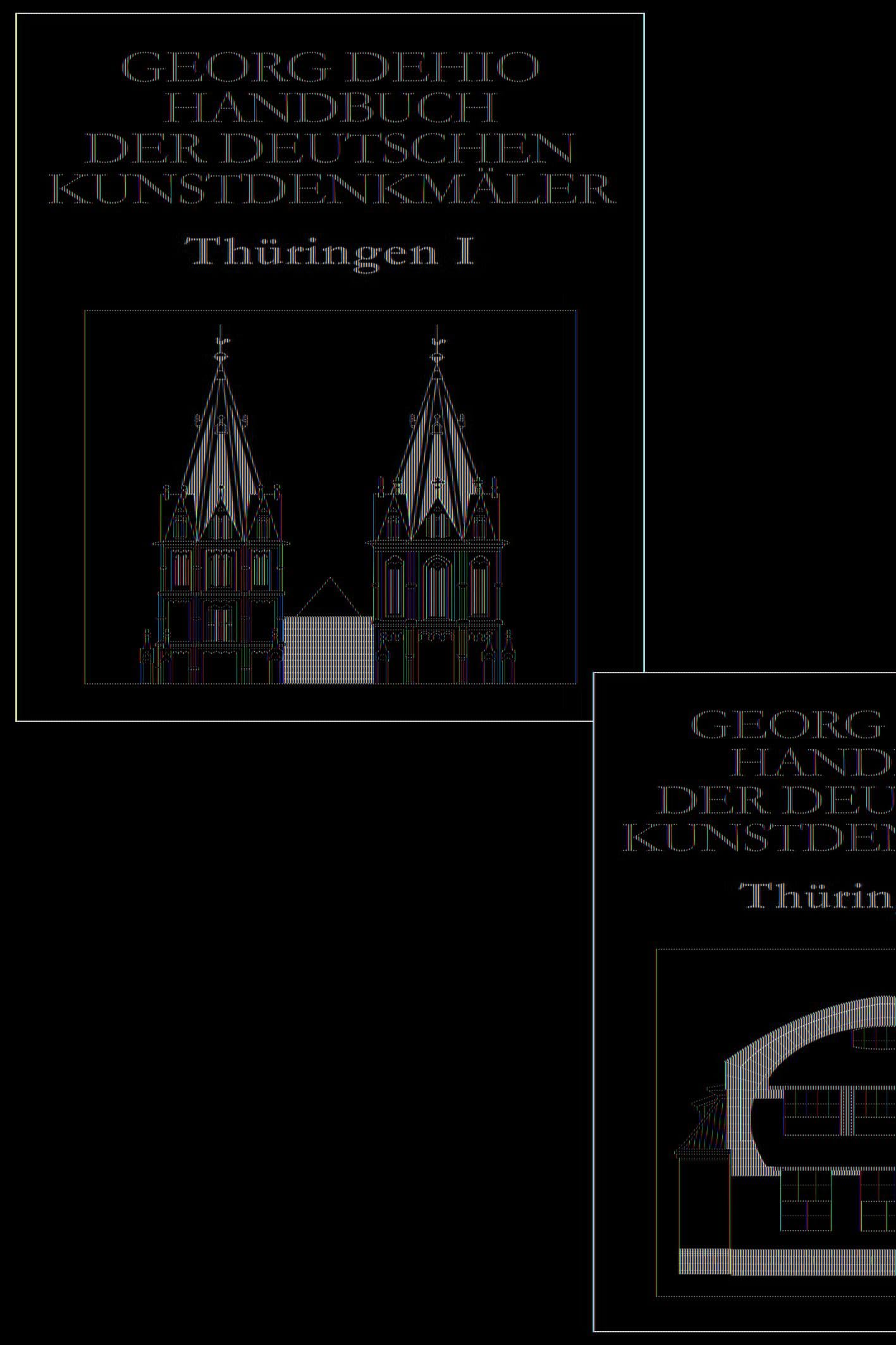 Set Dehio - Handbuch der deutschen Kunstdenkmäler / Thüringen Bd. I+II Architecture