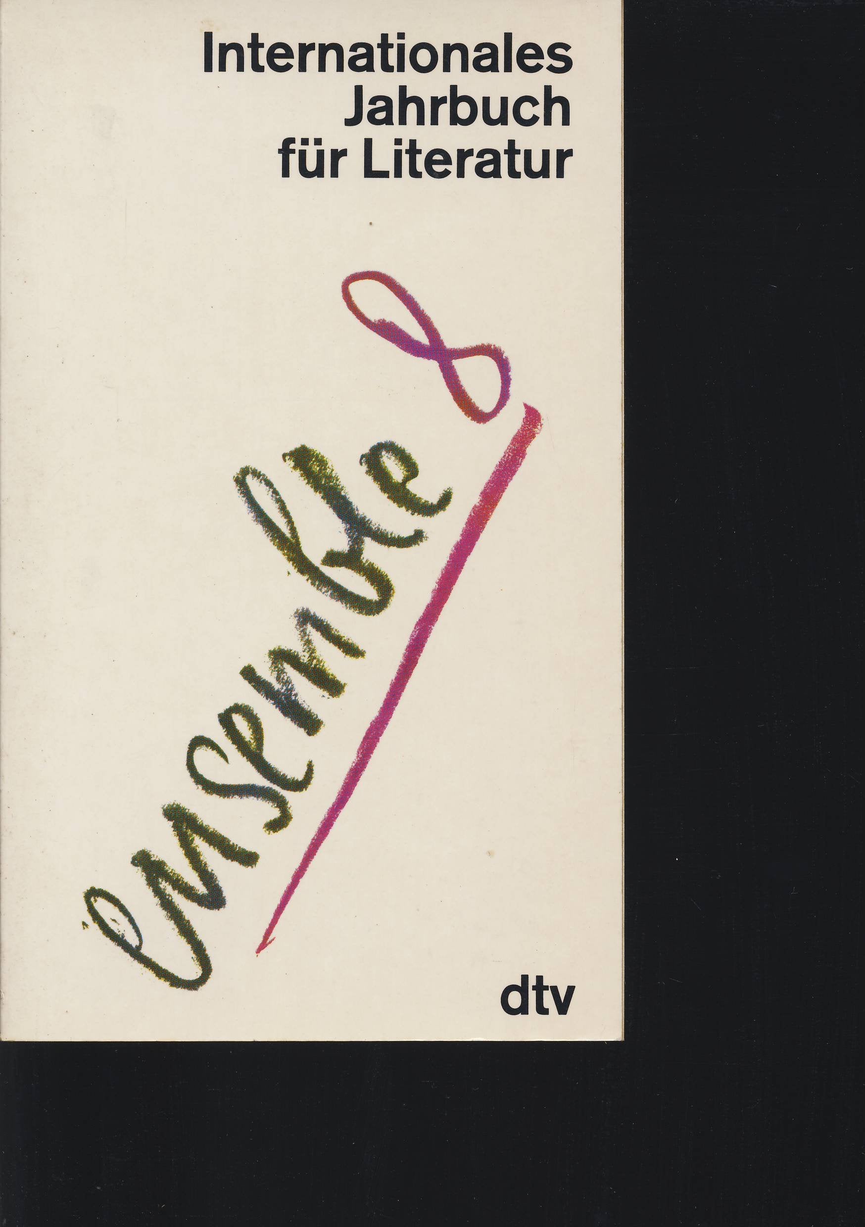 Ensemble VIII. Internationales Jahrbuch für Literatur. Books