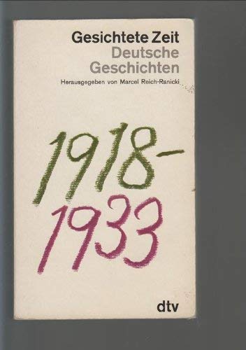 Gesichtete Zeit: Deutsche Geschichten – 1918-1933 (dtv Literatur) Books