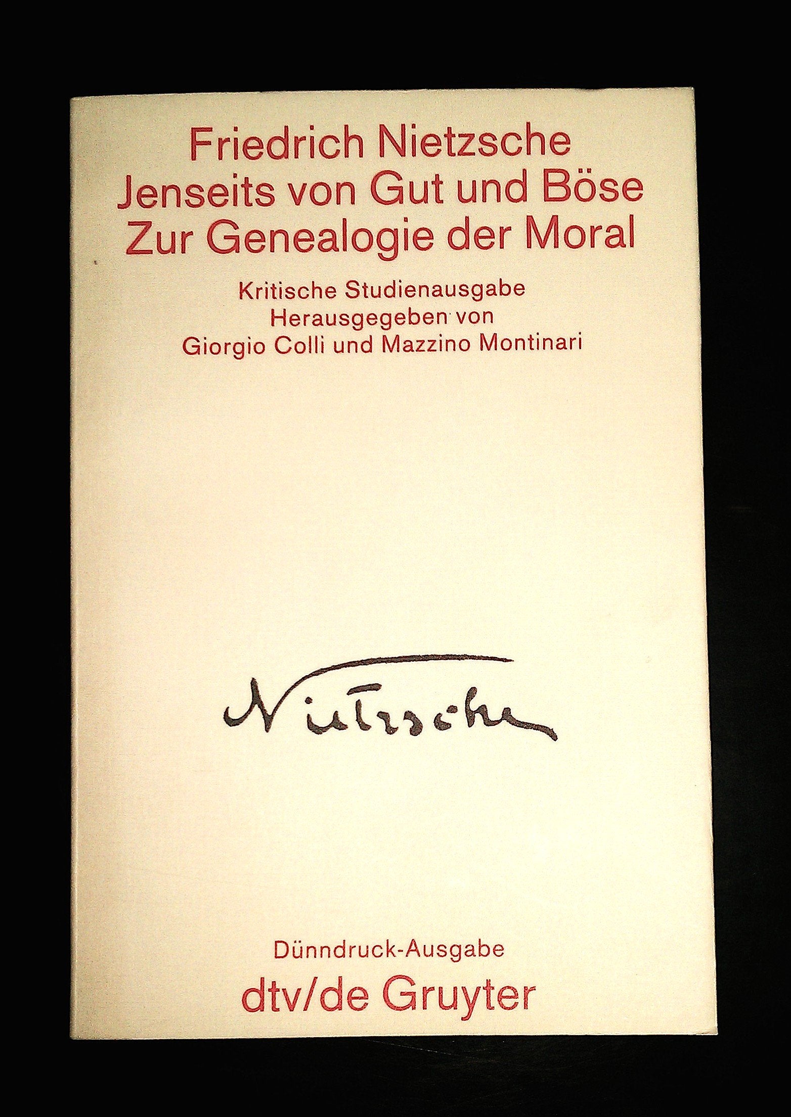 Jenseits von Gut und Böse. Zur Genealogie der Moral (Dünndruck) Philosophy