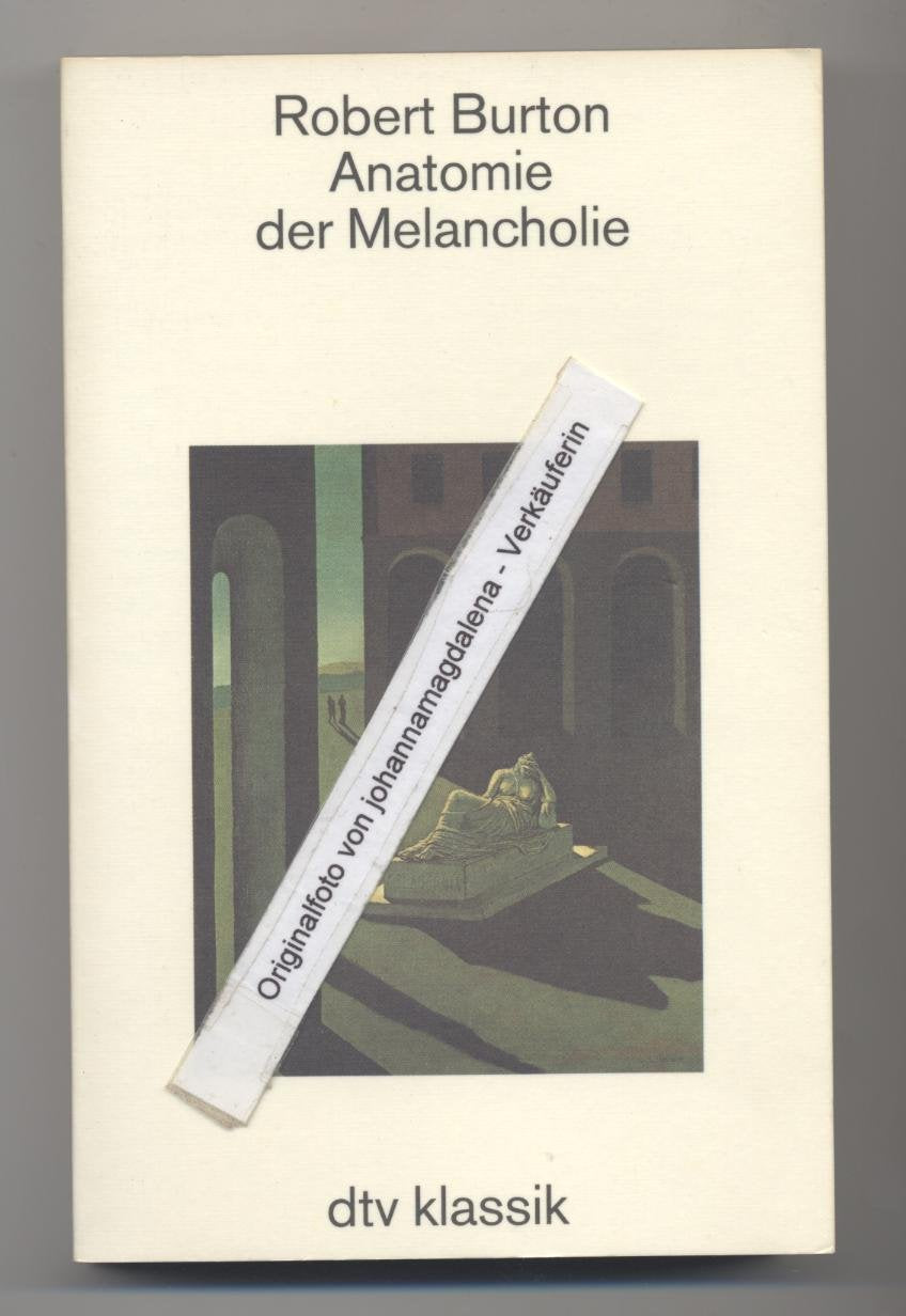 Product Image: Anatomie der Melancholie