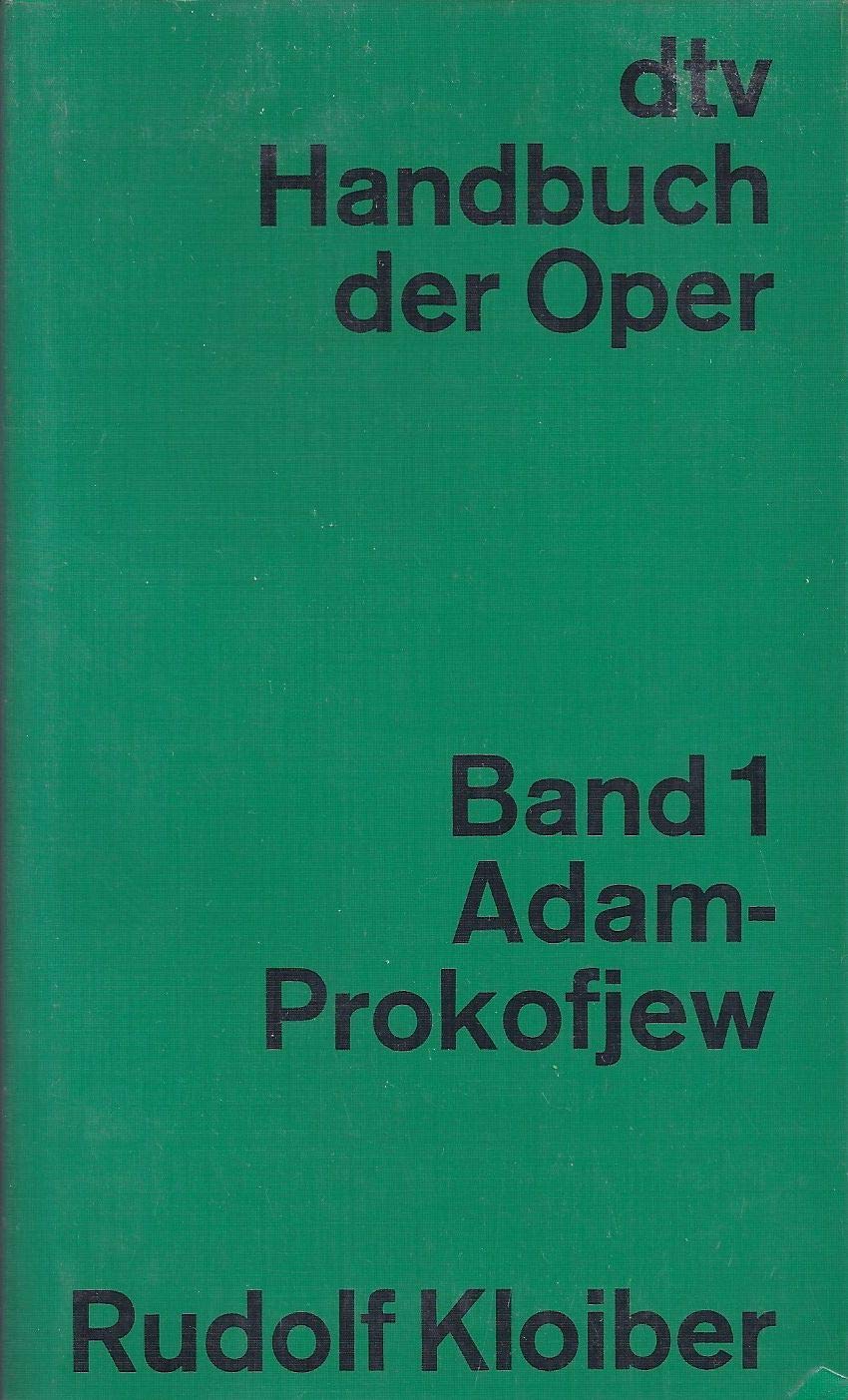 Product Image: Handbuch der Oper, Band 1