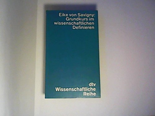 Grundkurs im wissenschaftlichen Definieren Philosophy