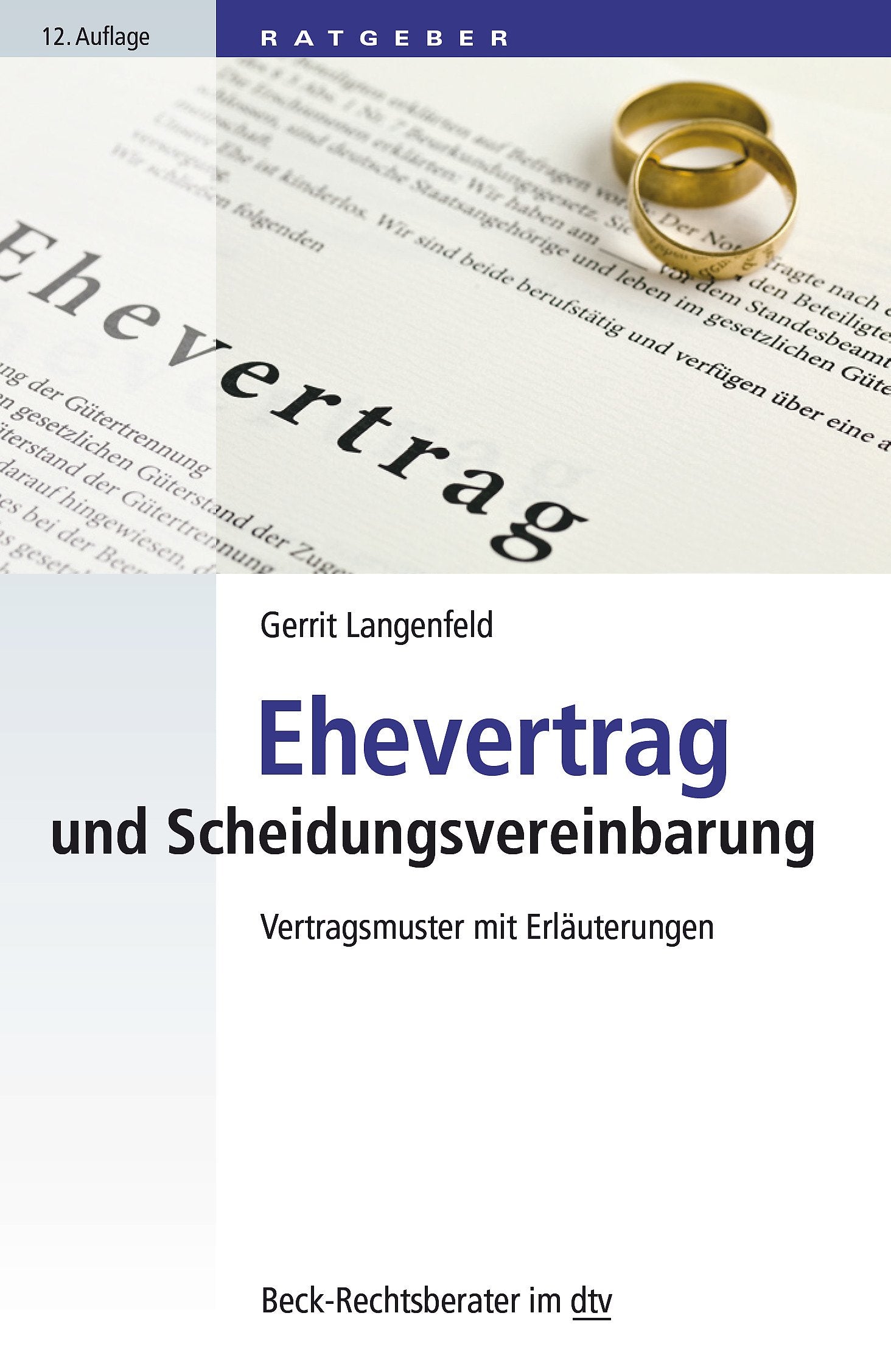 Ehevertrag und Scheidungsvereinbarung Law Books