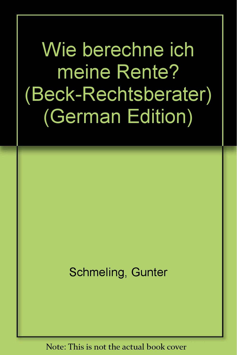 Wie berechne ich meine Rente? (dtv Beck Rechtsberater) Business, Finance & Career
