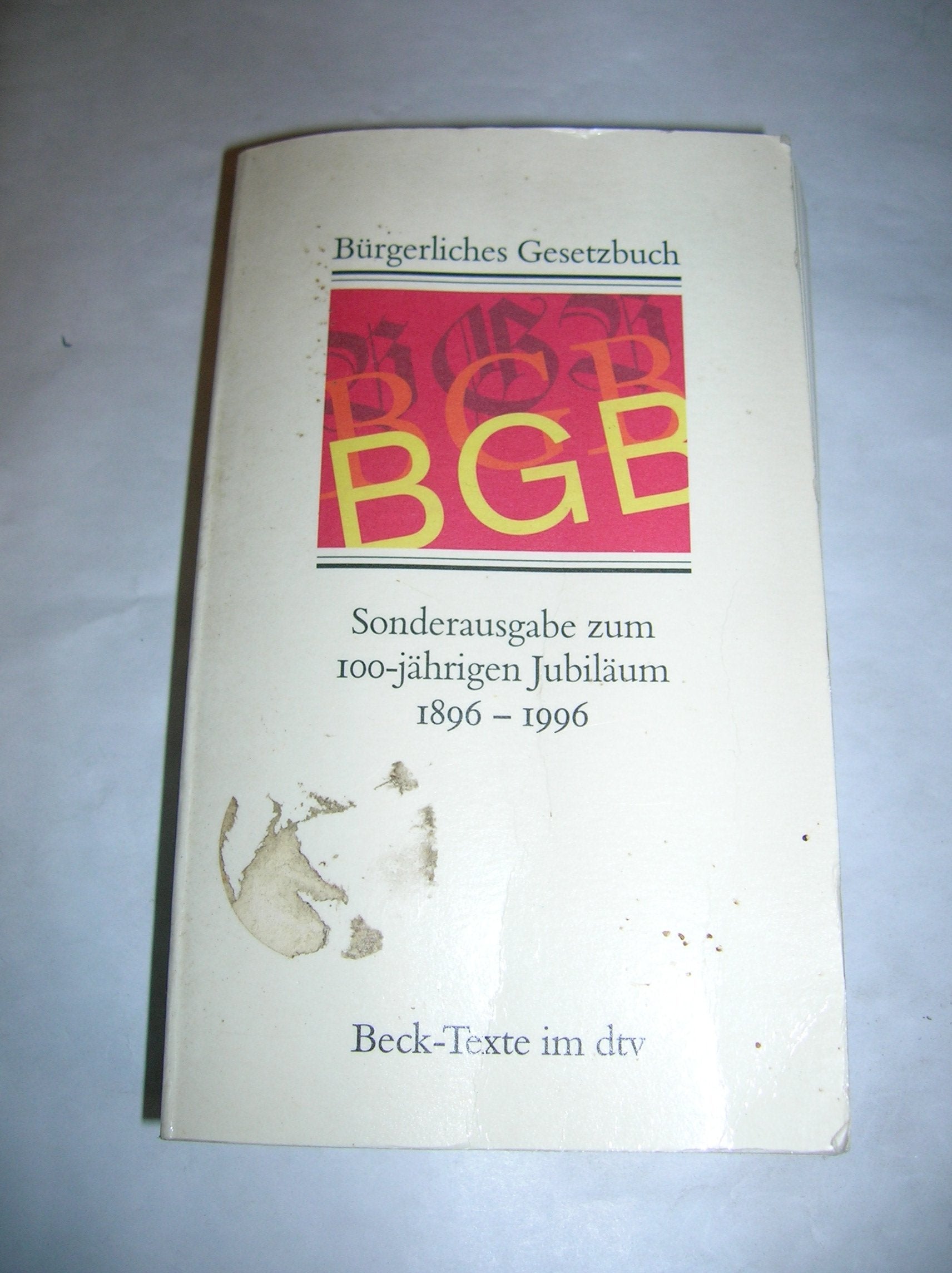 Bürgerliches Gesetzbuch (BGB), Sonderausgabe Law