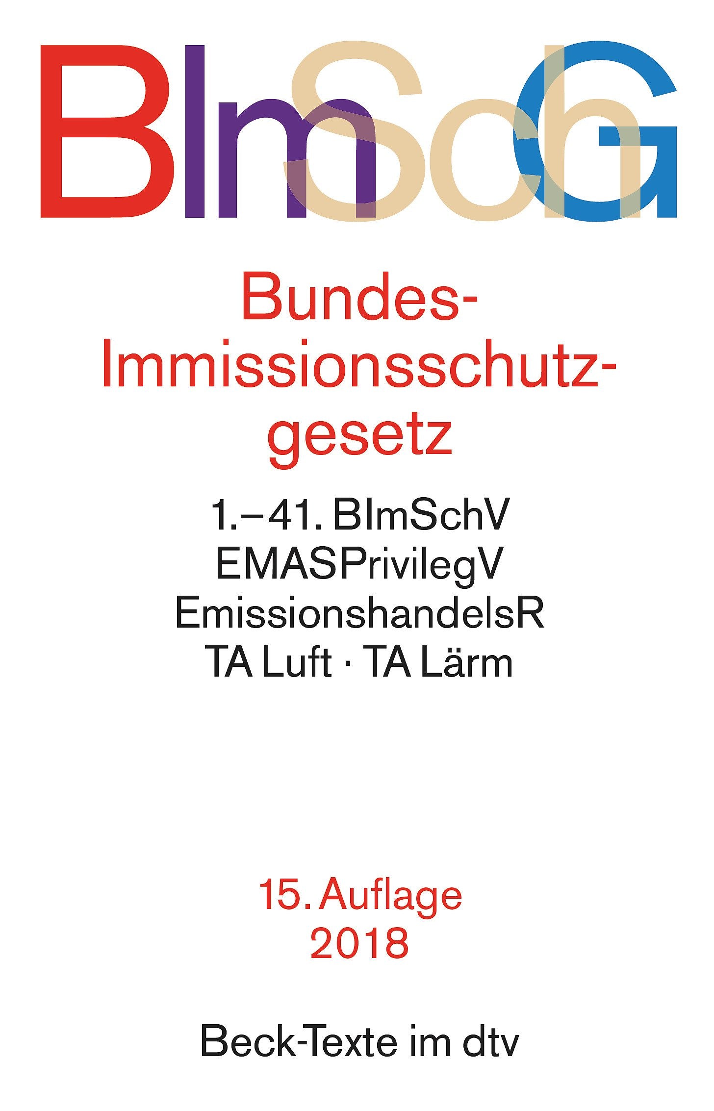 Bundes-Immissionsschutzgesetz Law Books