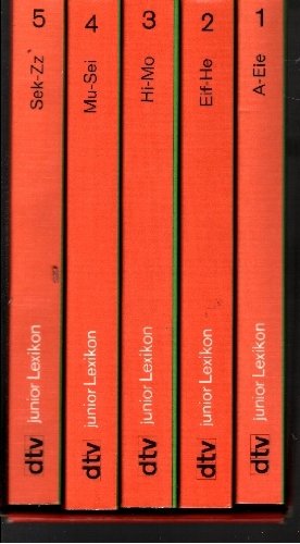 dtv - junior Lexikon I/ V. Ein Lexikon für die Jugend in 5 Bänden. Reference Books