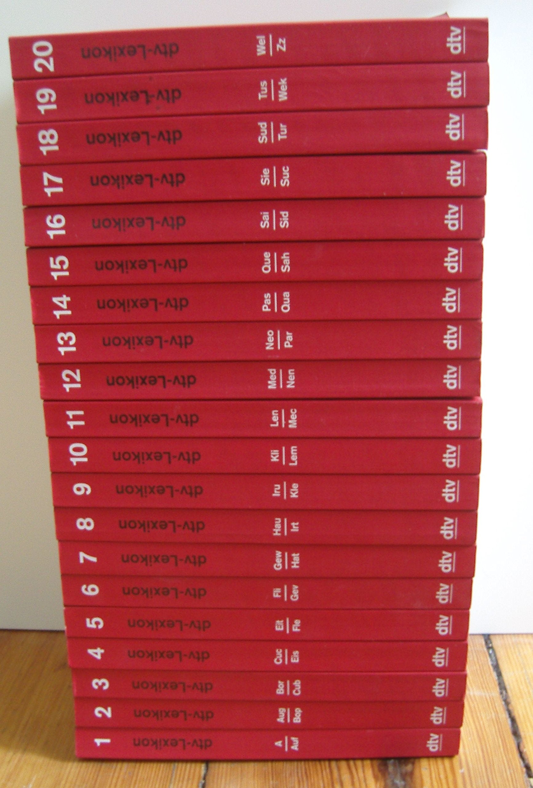dtv-Lexikon in 20 Bänden: Band 1-20 (dtv Kassettenausgaben) Reference Books