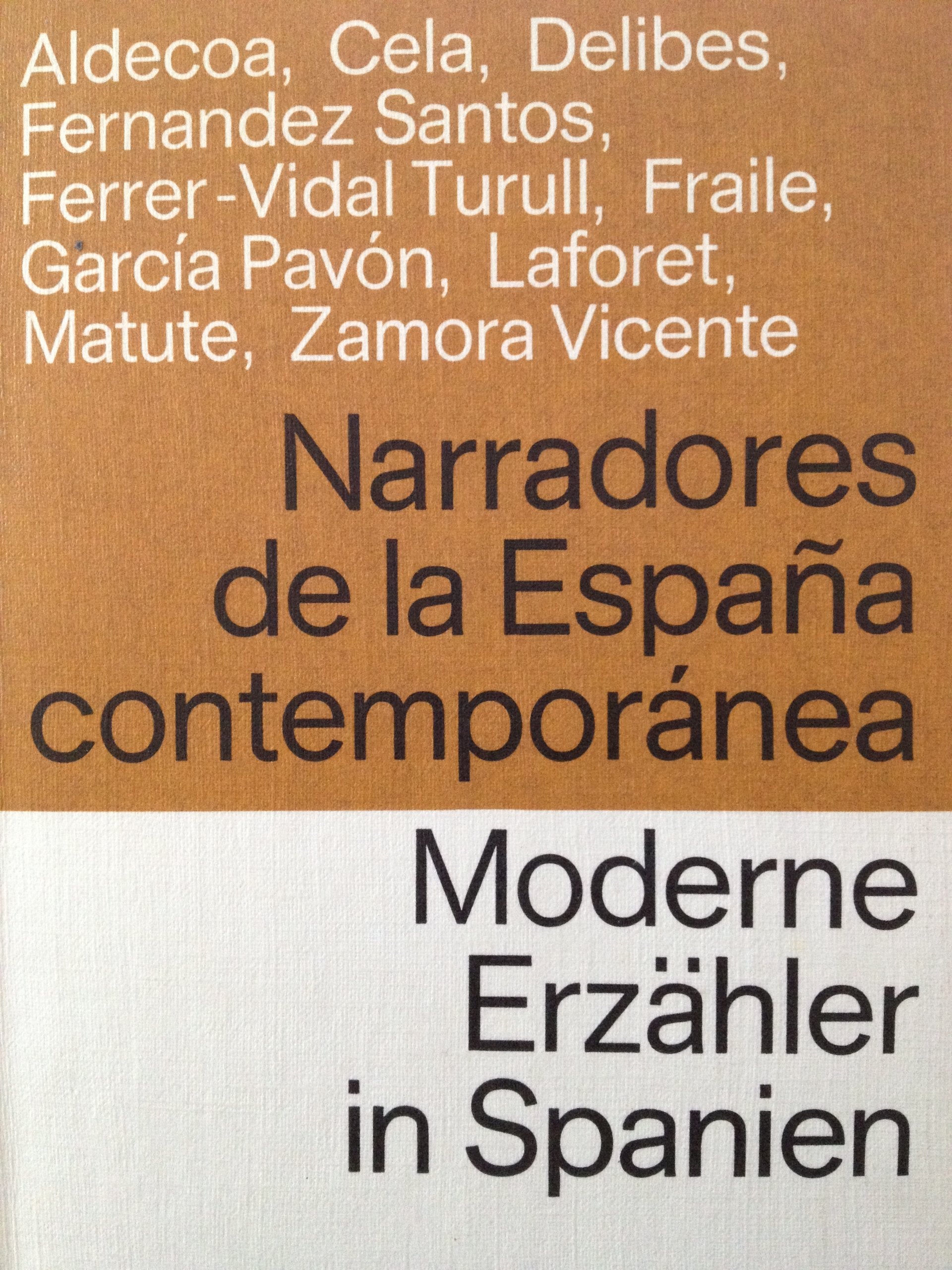 Narradores de la Espana contemporanea Moderne Erzähler in Spanien: Span. /Dt. (dtv zweisprachig) Books