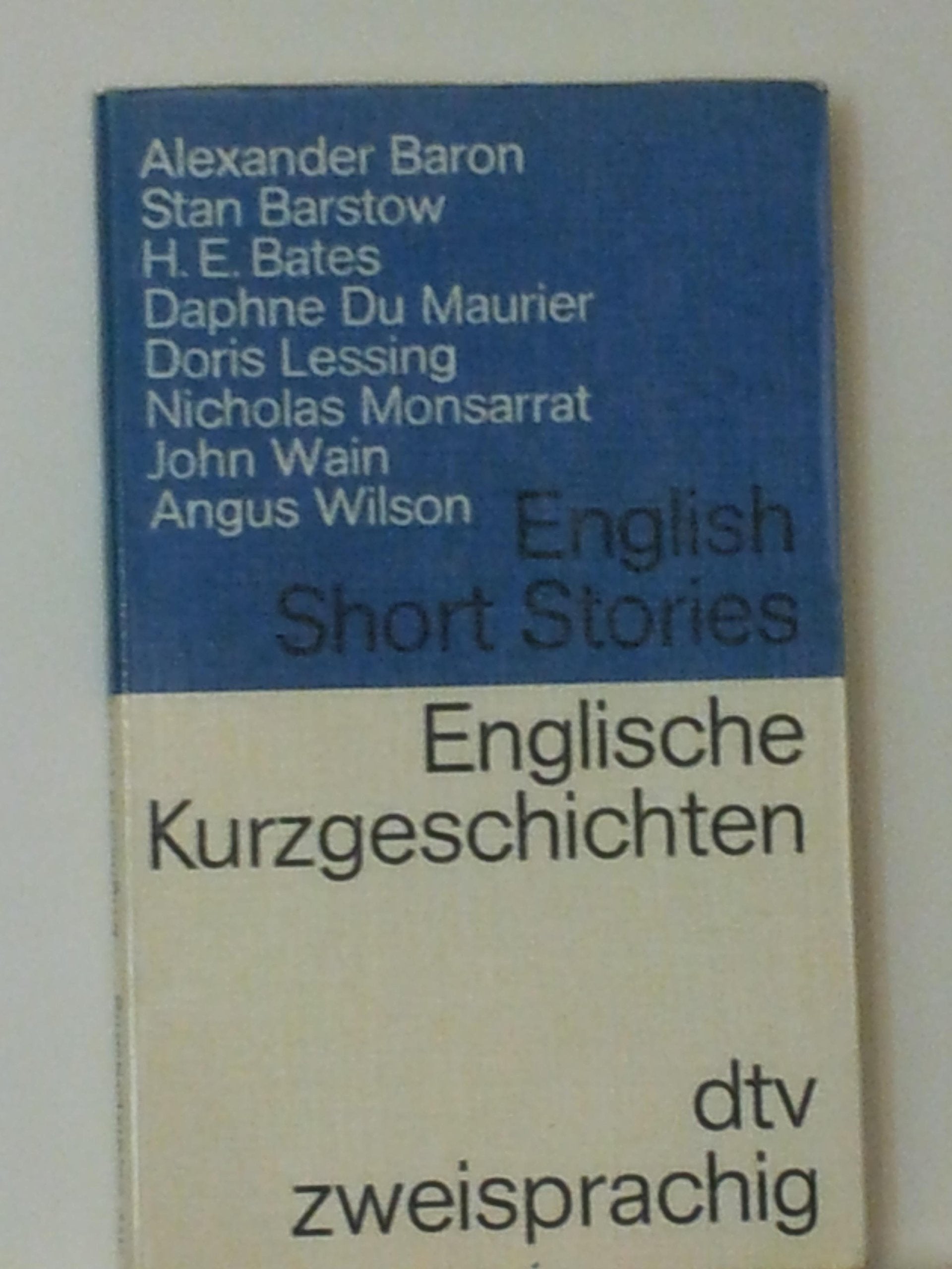 ENGLISCHE KURZGESCHICHTEN Englische Kurzgeschichten (2): Auswahl und Übersetzung von Theo Schumacher (dtv zweisprachig) Books