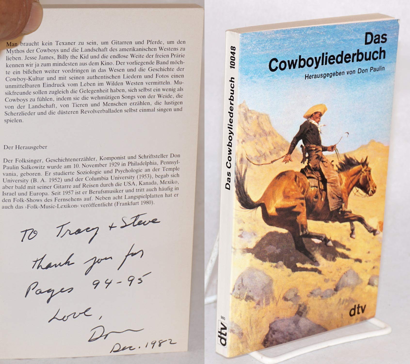 Das Cowboyliederbuch (dtv Literatur) Sheet Music