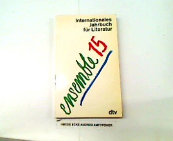 Ensemble XV. Internationales Jahrbuch für Literatur. Books