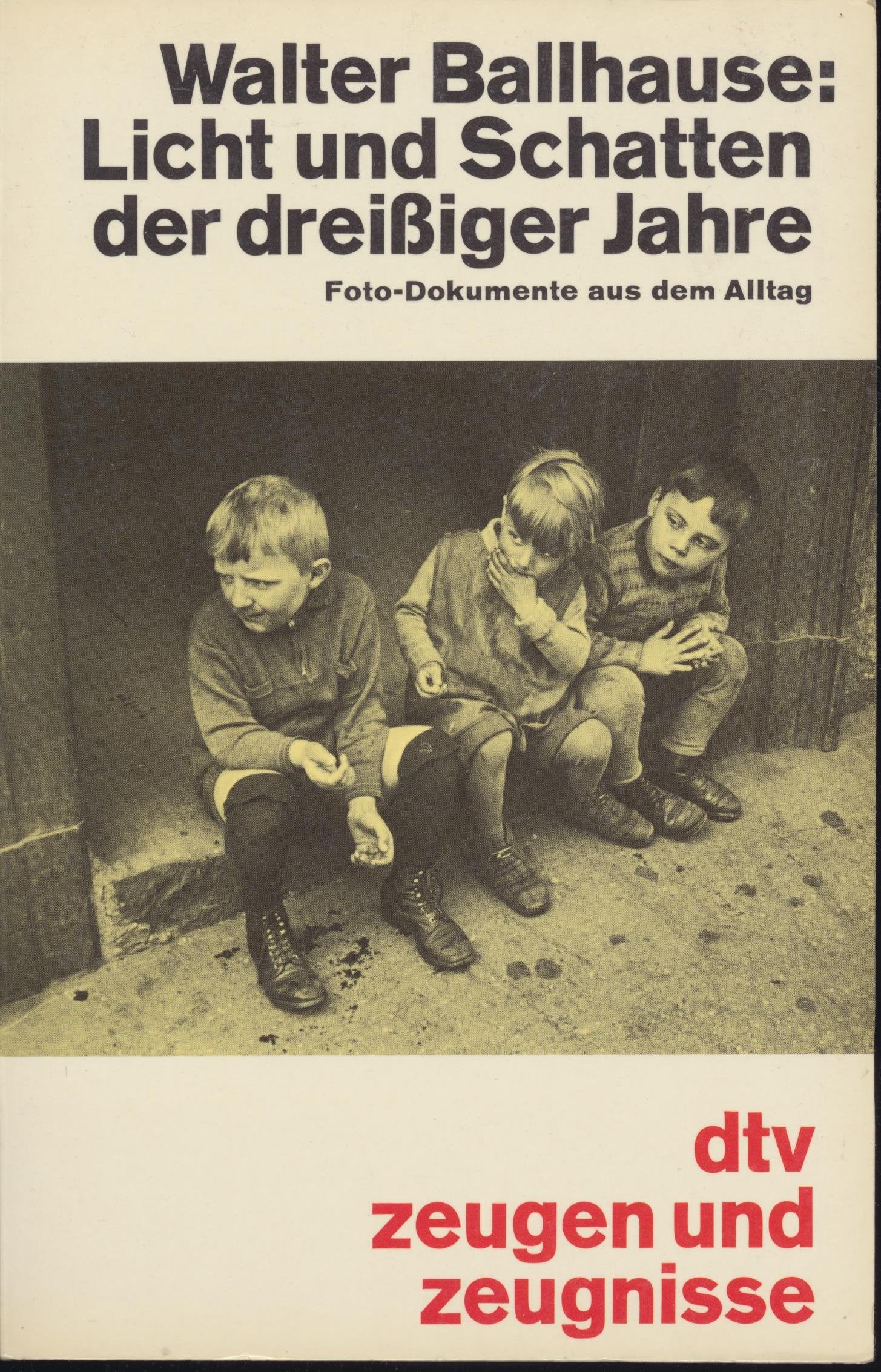 Licht und Schatten der dreißiger Jahre: Foto-Dokumente aus dem Alltag (dtv Literatur) Politics & History