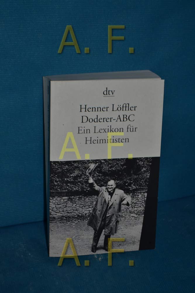 Doderer-ABC: Ein Lexikon für Heimitisten Essays & Short Stories
