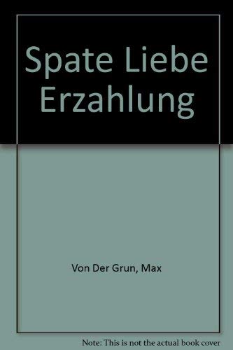 Späte Liebe: Erzählung (dtv großdruck) Contemporary literature