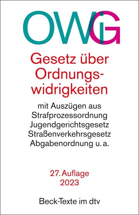 Gesetz über Ordnungswidrigkeiten Law