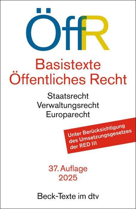 Basistexte Öffentliches Recht. ÖffR Law
