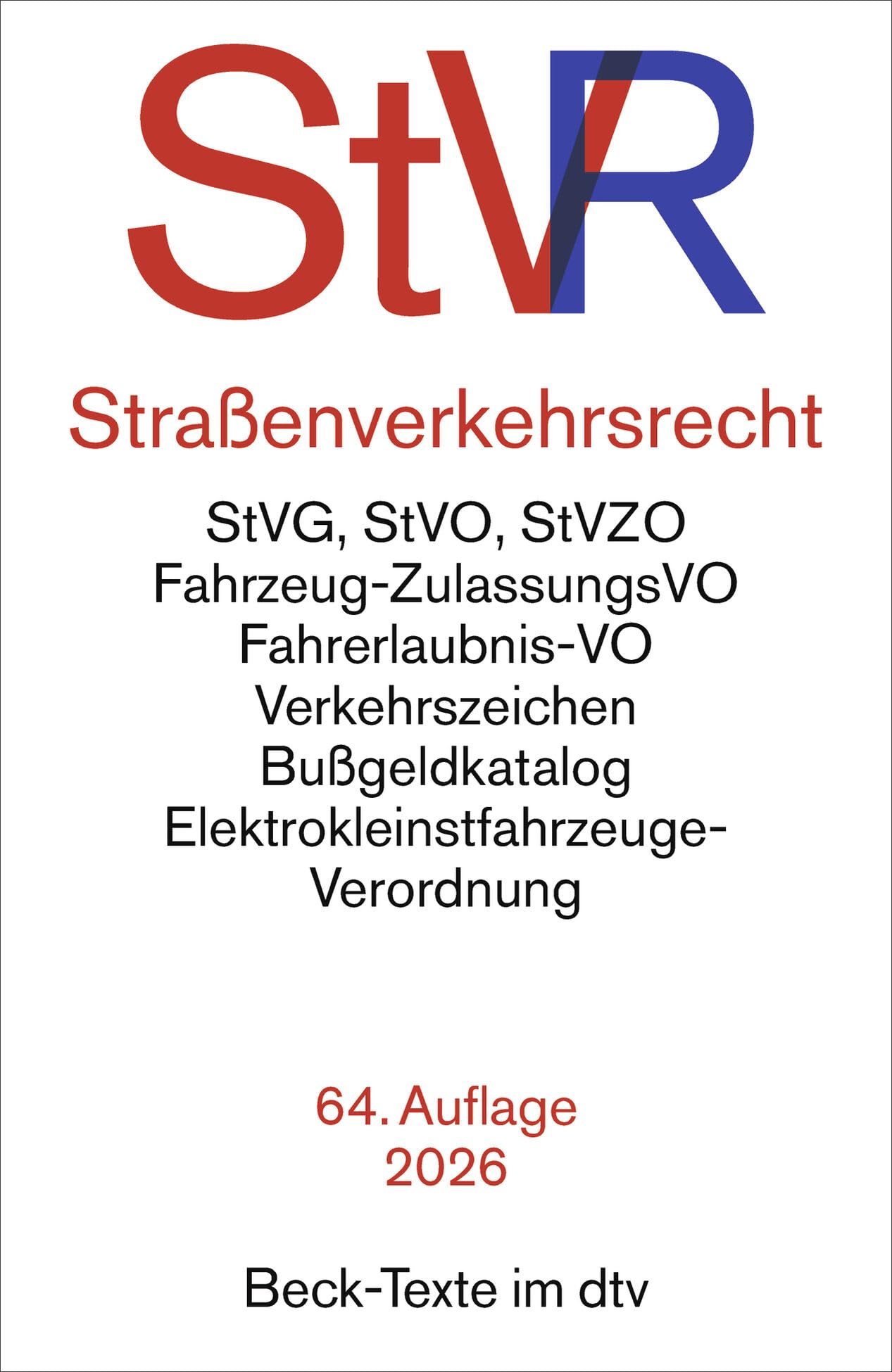 Straßenverkehrsrecht. StVR Law