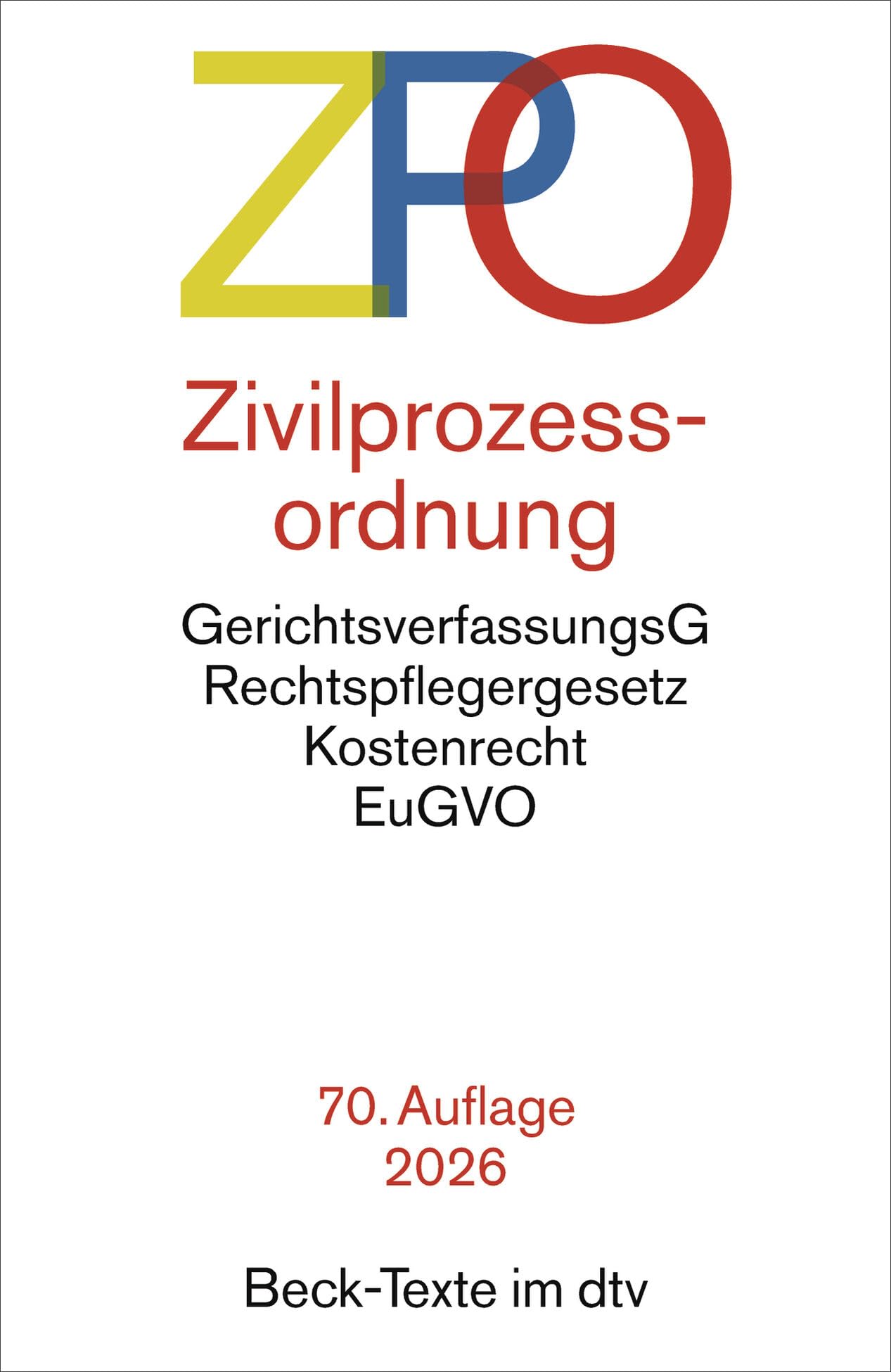 Zivilprozessordnung. ZPO Law