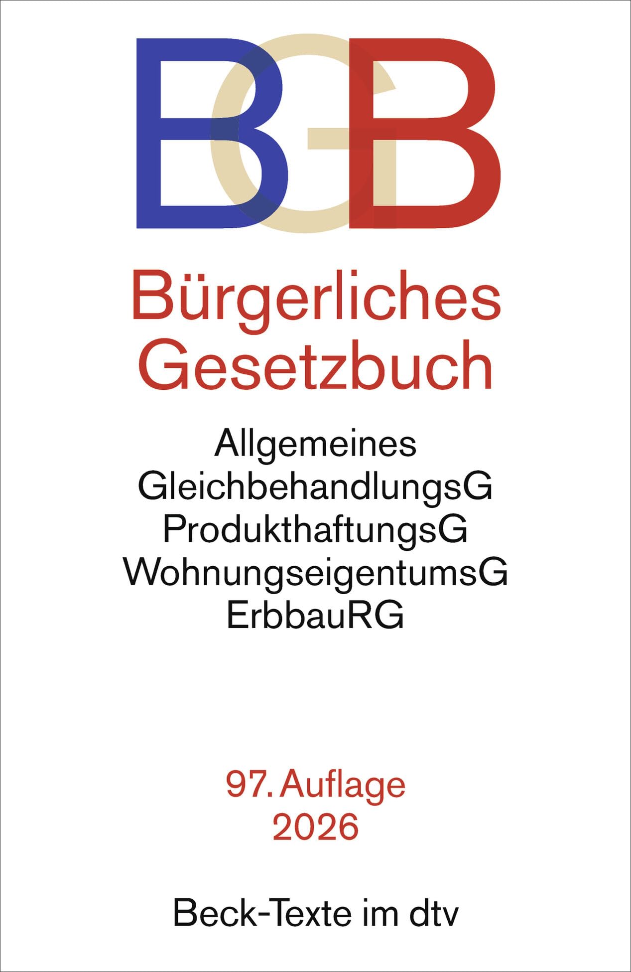 Bürgerliches Gesetzbuch. BGB Law