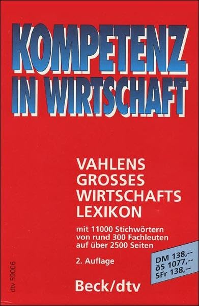 Vahlens Großes Wirtschaftslexikon Reference Books