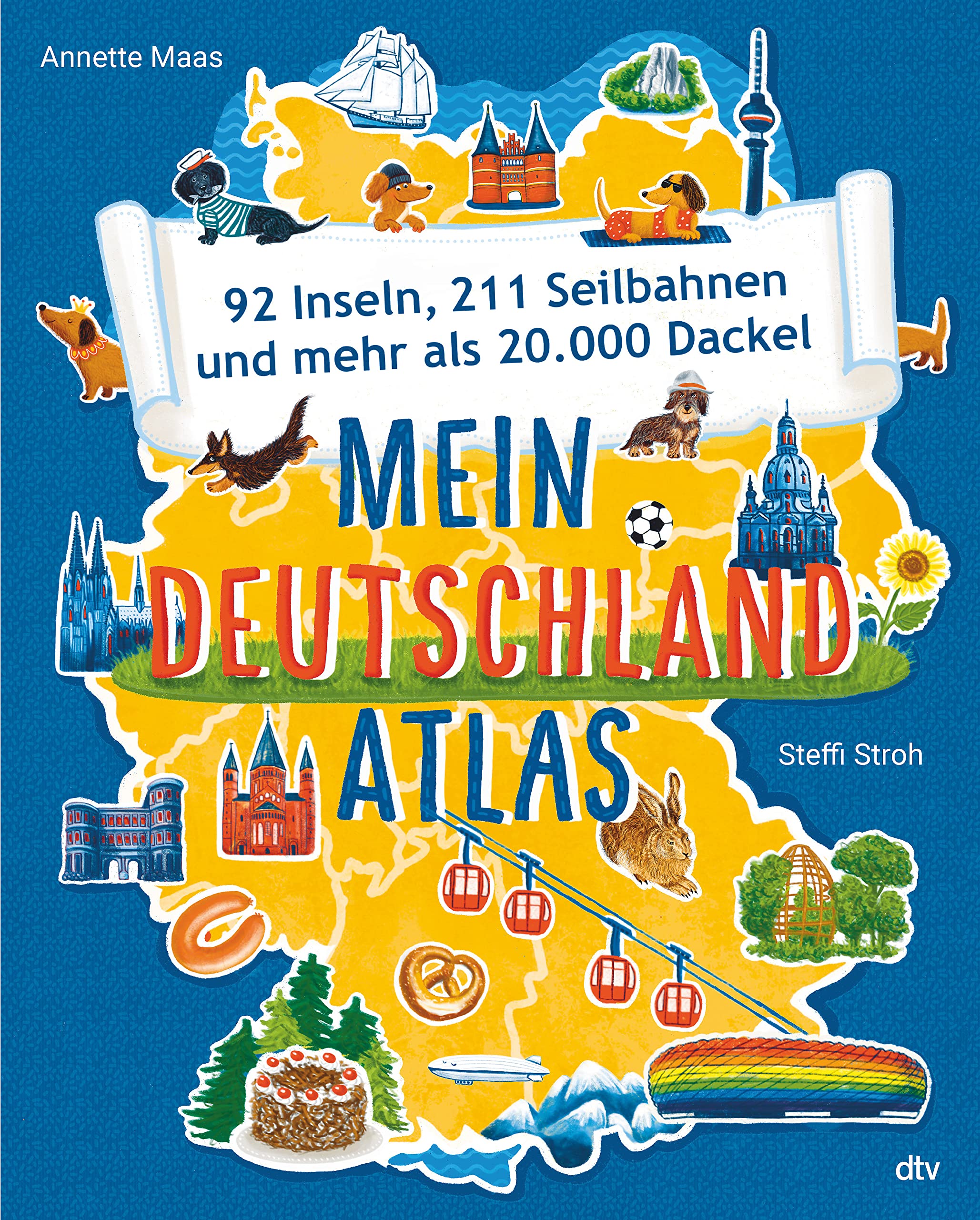 Mein Deutschlandatlas – 92 Inseln, 211 Seilbahnen und mehr als 20.000 Dackel: Informativer, stark illustrierter Sachbuchatlas ab 8 Leisure, Home & Garden