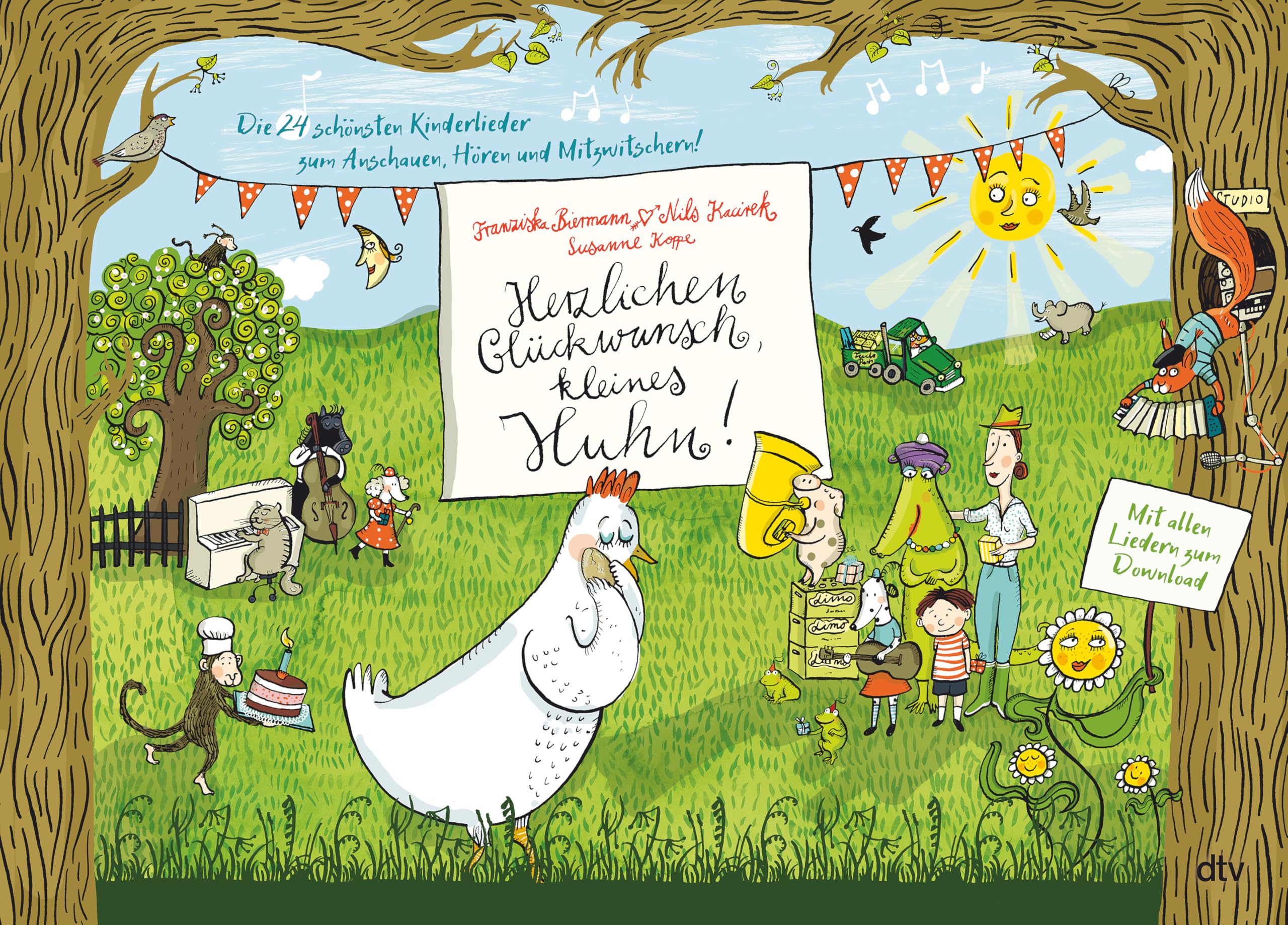 Herzlichen Glückwunsch, kleines Huhn! Die 24 schönsten Kinderlieder zum Anschauen, Hören und Mitzwitschern! Sheet Music