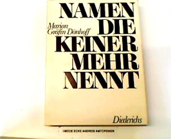 Namen die keiner mehr nennt - Marion Gräfin Dönhoff book