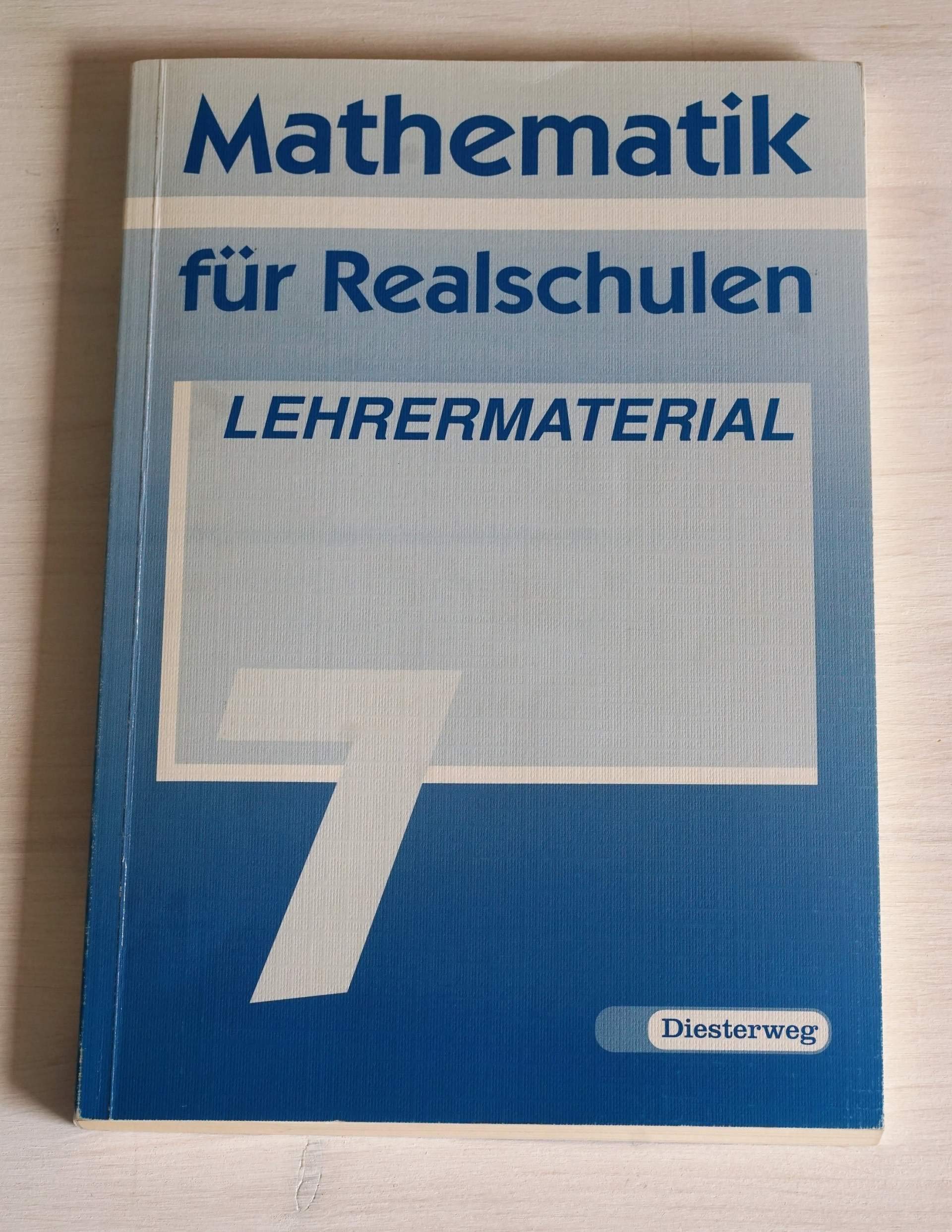Mathematik für Realschulen, Jg.-Stufe 7. Lehrermaterial Books