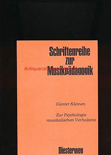 Zur Psychologie musikalischen Verhaltens (Schriftenreihe zur Musikpädagogik) Arts & Music