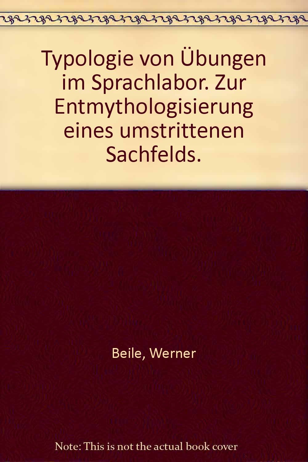 Typologie von Übungen im Sprachlabor. Zur Entmythologisierung eines umstrittenen Sachfelds. book