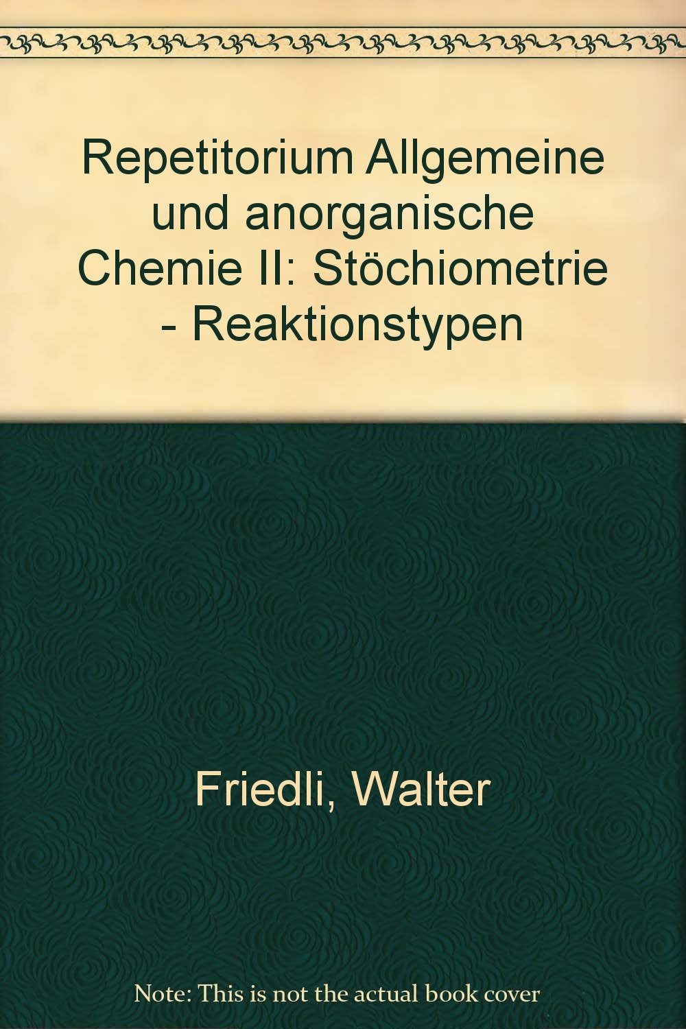 Repetitorium allgemeine und anorganische Chemie / Stöchiometrie, Reaktionstypen Learning & Reference