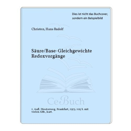 Säure /Base-Gleichgewichte, Redoxvorgänge (Studienbücher Chemie) Books