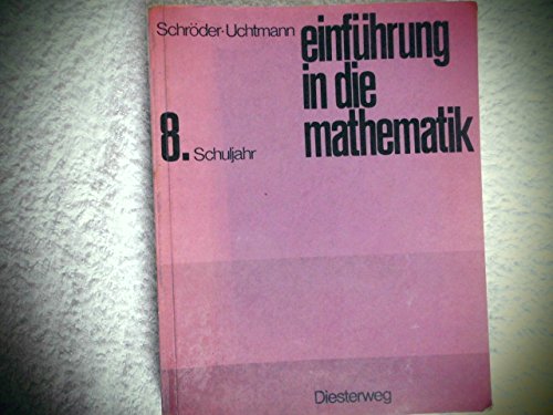 Einbführung in die Mathematik für allgemeinbildende Schulen 8. Schuljahr Books