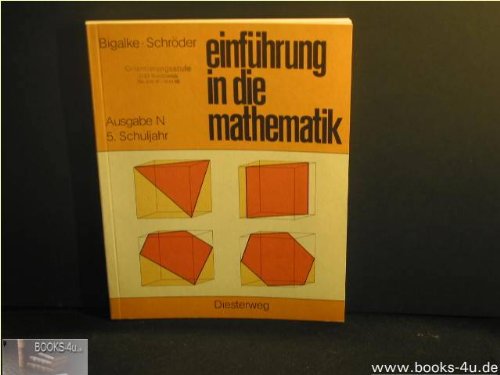 Einführung in die Mathematik. Ausgabe N. 5. Schuljahr - Differenzierender Unterricht. Für allgemeinbildende Schulen Books