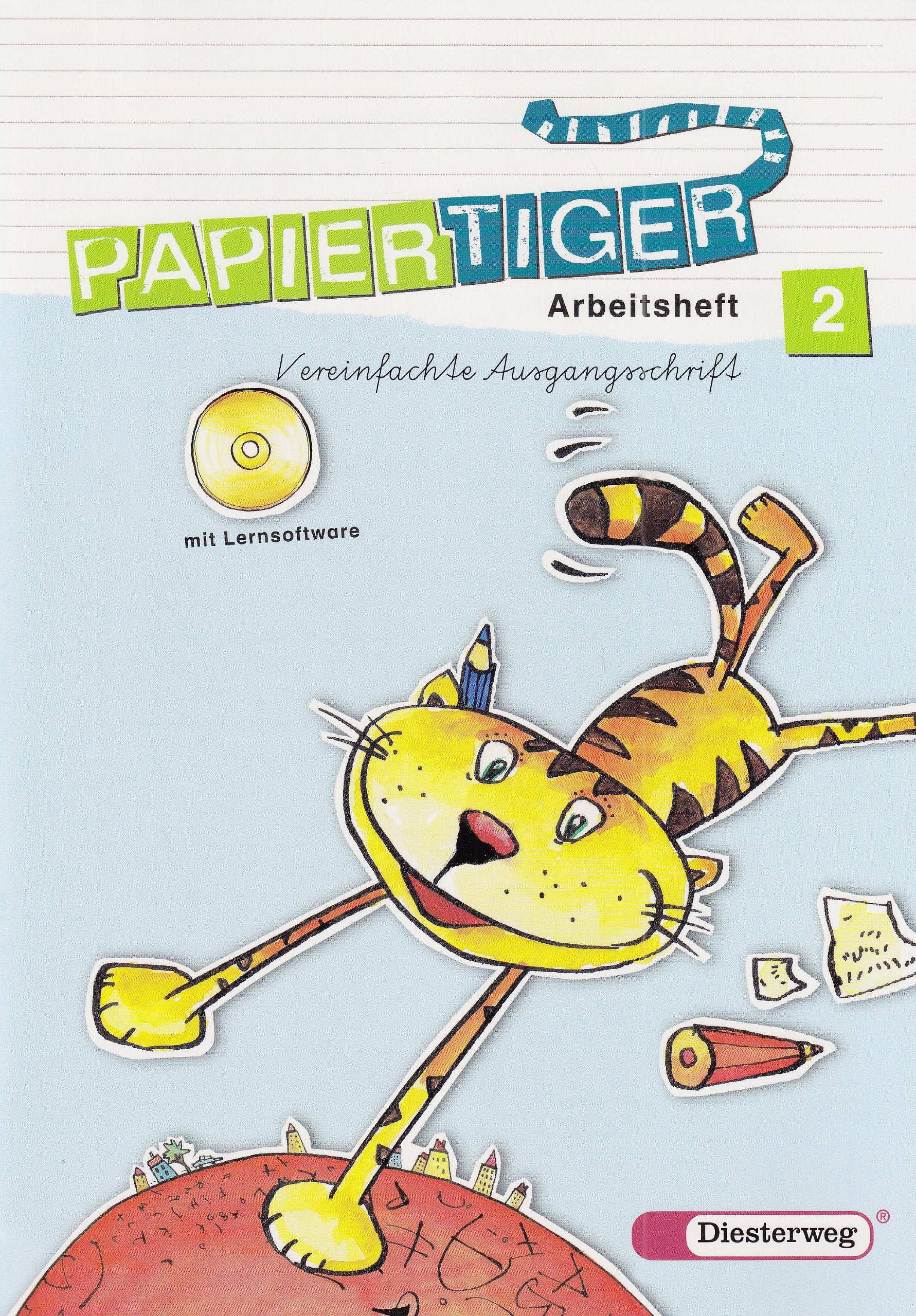 Papiertiger. Arbeitsheft 2. Vereinfachte Ausgangsschrift  mit Lernsoftware Study Guides