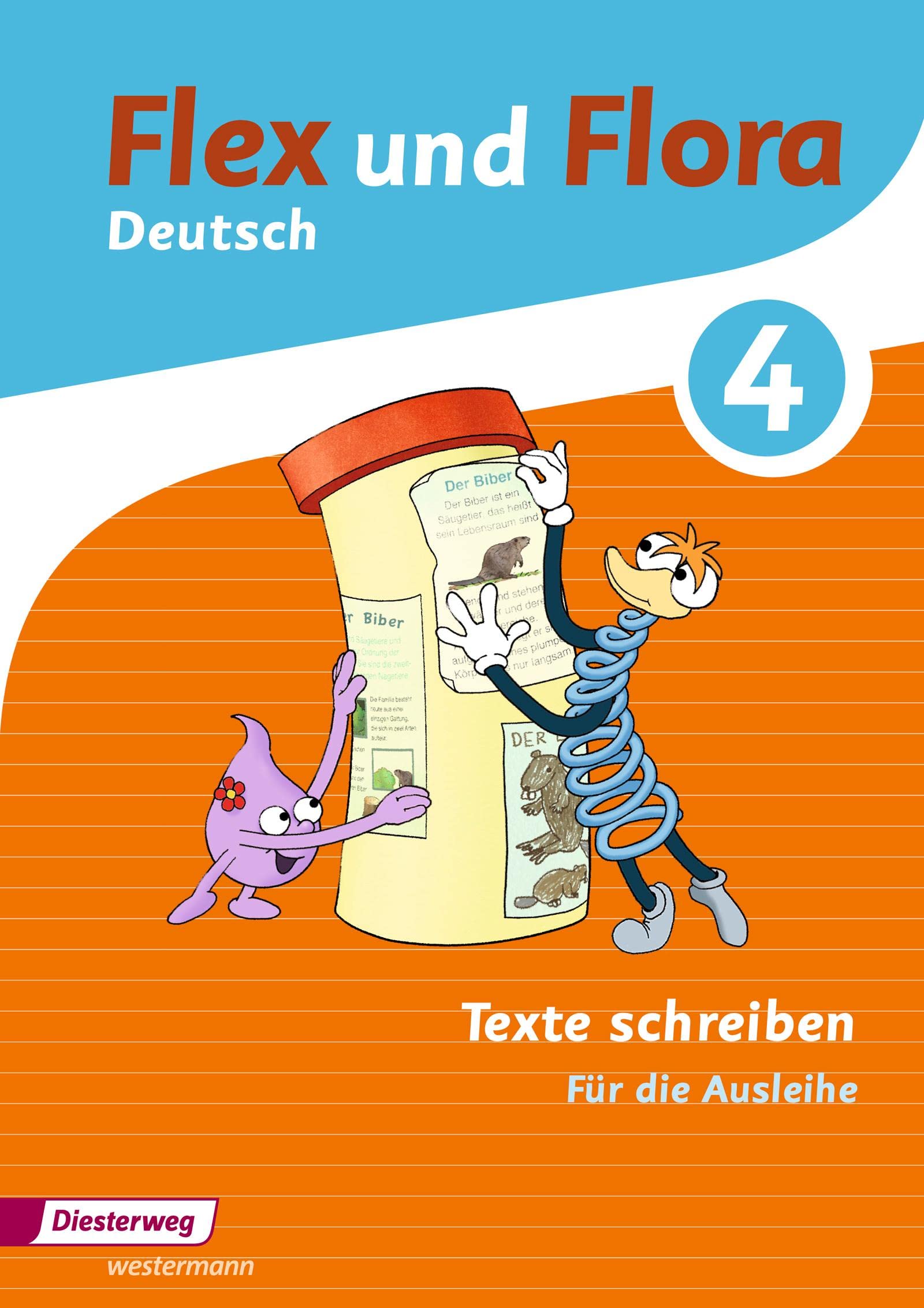 Flex und Flora. Heft Texte schreiben 4: Für die Ausleihe Study Guides Books
