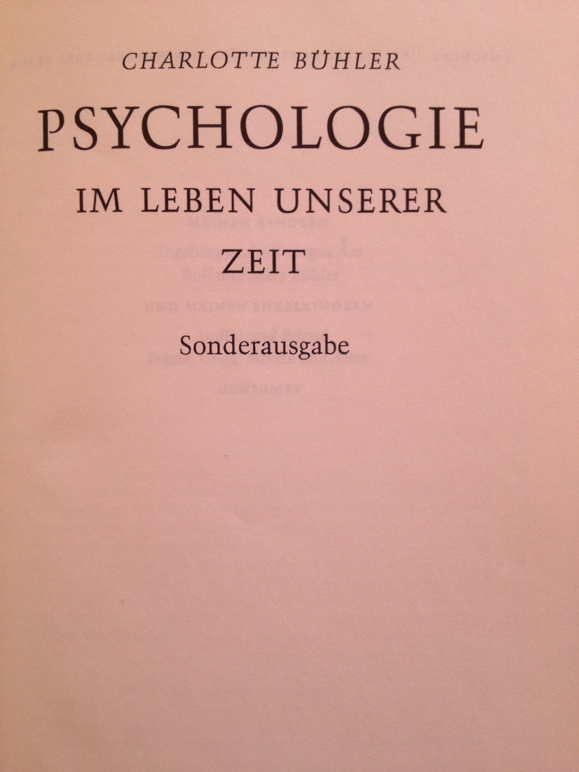 Psychologie im Leben unserer Zeit (Knaur Taschenbücher. Sachbücher) Psychology