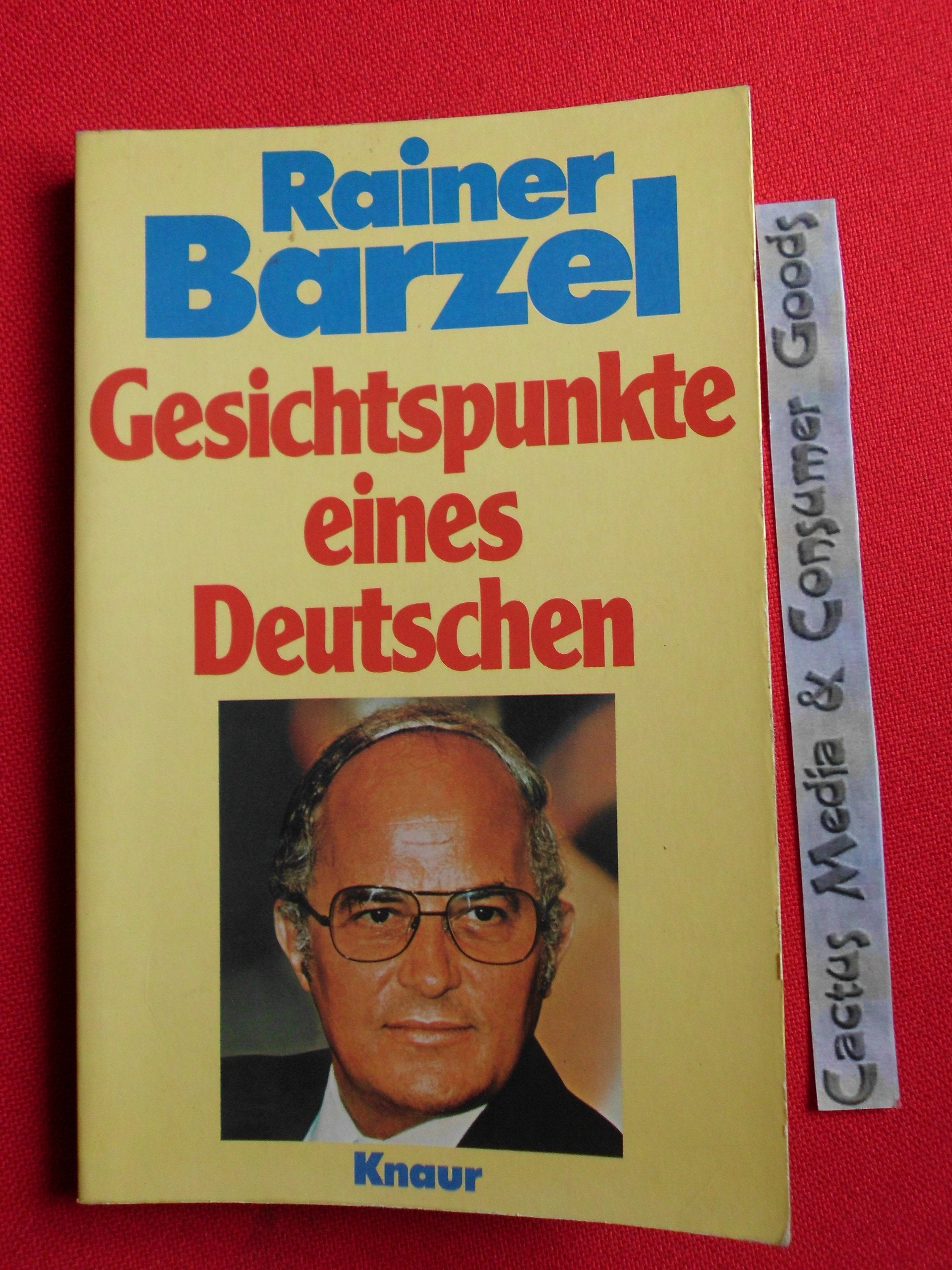 Gesichtspunkte eines Deutschen. Memories