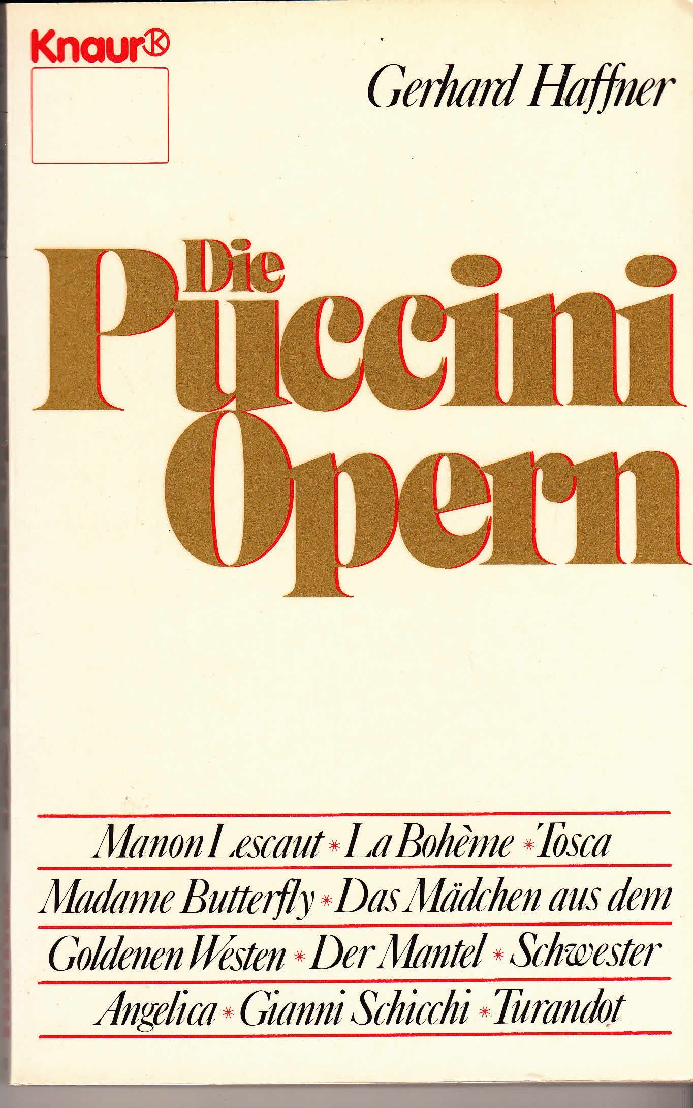 Product Image: Die Puccini Opern.