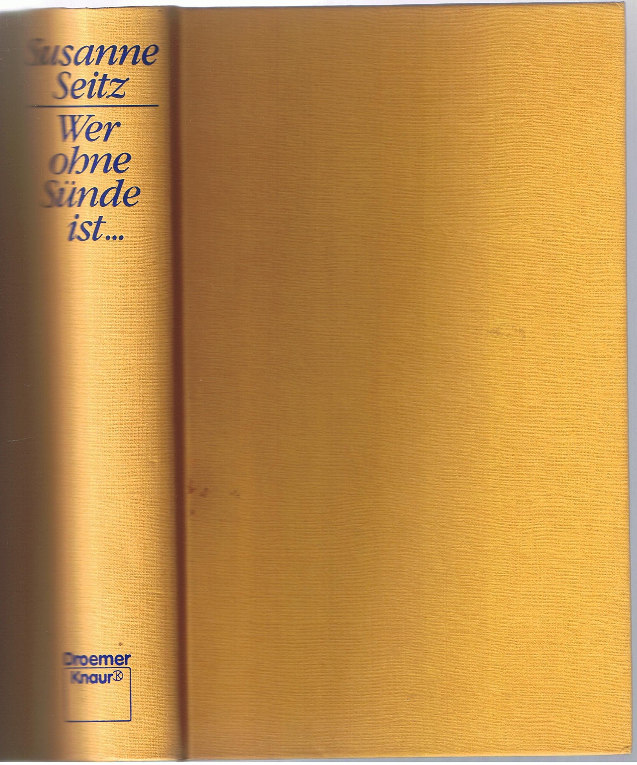 Wer ohne Sünde ist: Roman Historical Fiction