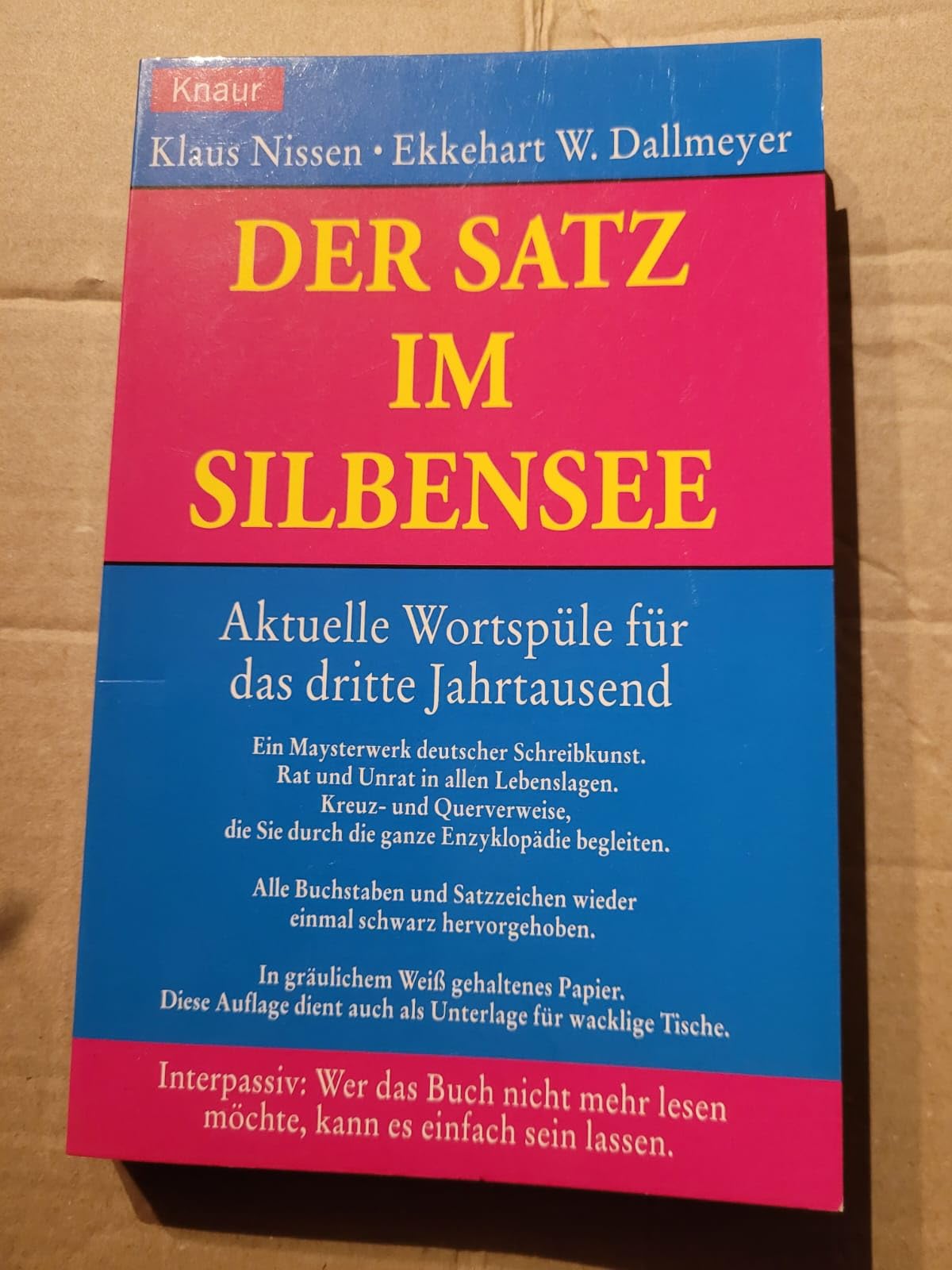 Der Satz im SilbeNsee Professional & Reference Books