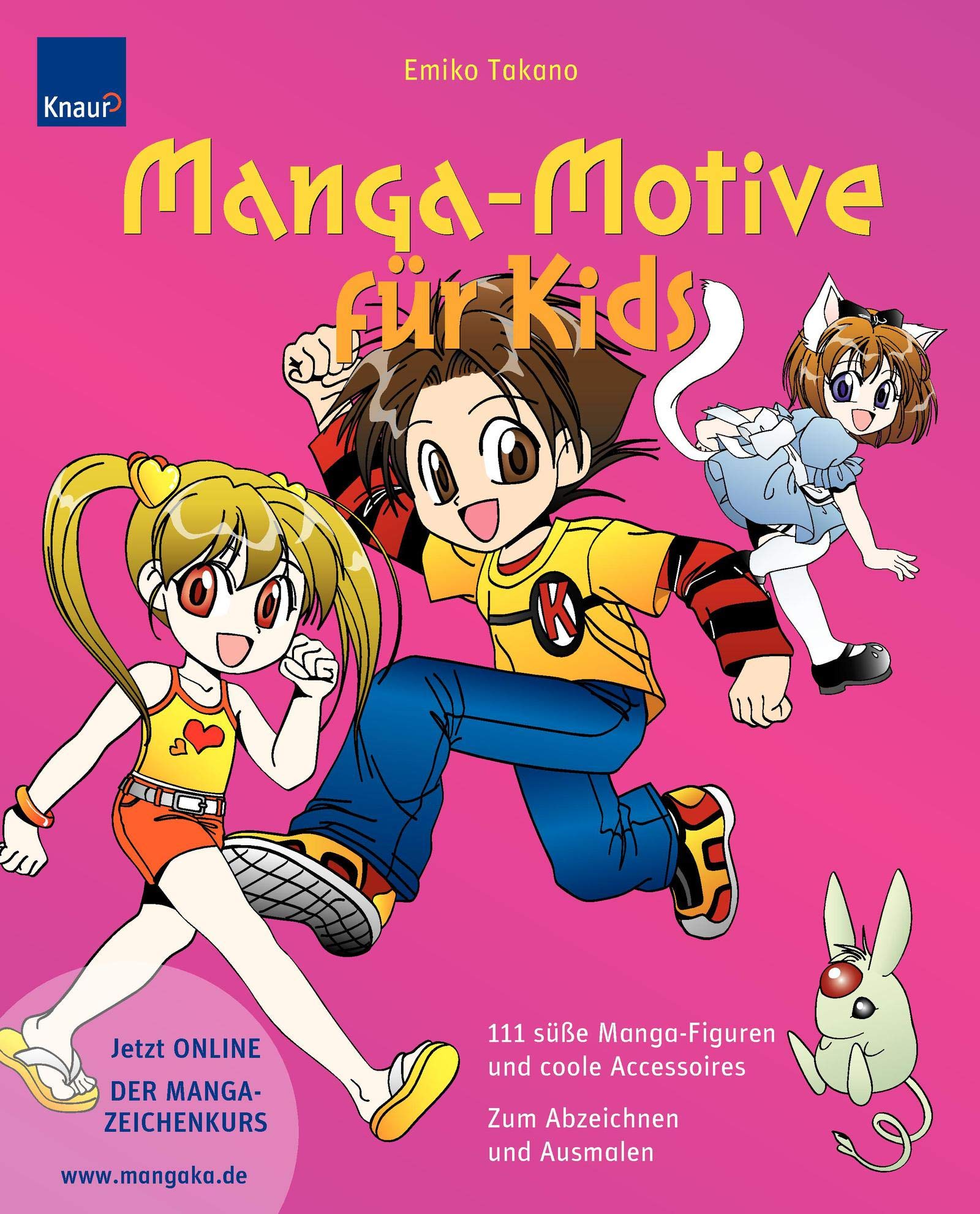 Manga-Motive für Kids: 111 süße Manga-Figuren und coole Accessoires Zum Abzeichnen und Ausmalen Film, Art & Culture