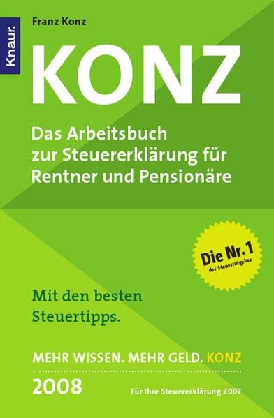 Konz: Das Arbeitsbuch zur Steuererklärung für Rentner und Pensionäre Law