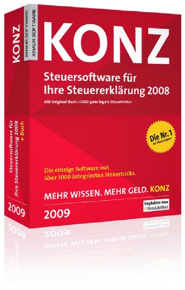 Konz Steuersoftware 2009 für Ihre Steuererklärung 2008 Law