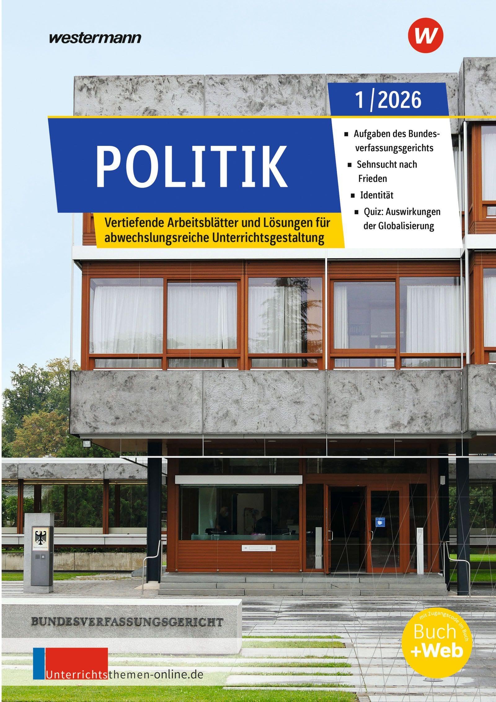 Unterrichtsthemen Politik. Arbeitsblätter für Ihren Unterricht Ausgabe 1/2026 Non-fiction